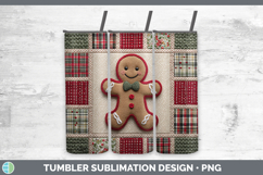 GorgeousChristmas Quilted Patchwork Tumbler design.