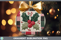 GorgeousChristmas Quilted Patchwork Ornament design.