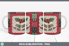 GorgeousChristmas Quilted Patchwork Mug Wrap design.