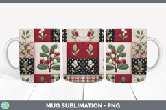 GorgeousChristmas Quilted Patchwork Mug Wrap design.