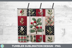 GorgeousChristmas Quilted Patchwork Tumbler design.