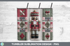 GorgeousChristmas Quilted Patchwork Tumbler design.