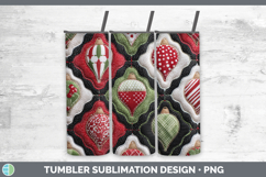 GorgeousChristmas Quilted Patchwork Tumbler design.