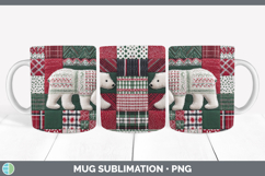 GorgeousChristmas Quilted Patchwork Mug Wrap design.