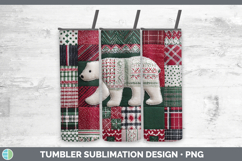 GorgeousChristmas Quilted Patchwork Tumbler design.