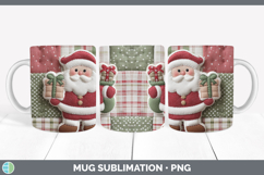 GorgeousChristmas Quilted Patchwork Mug Wrap design.
