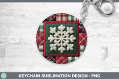 GorgeousChristmas Quilted Patchwork Keychain design.