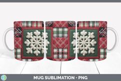 GorgeousChristmas Quilted Patchwork Mug Wrap design.