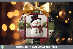 GorgeousChristmas Quilted Patchwork Ornament design.