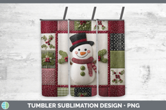 GorgeousChristmas Quilted Patchwork Tumbler design.