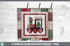 GorgeousChristmas Quilted Patchwork Tumbler design.