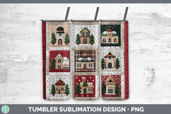 GorgeousChristmas Quilted Patchwork Tumbler design.