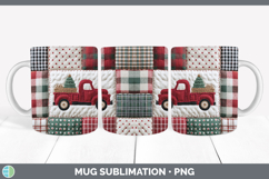 GorgeousChristmas Quilted Patchwork Mug Wrap design.
