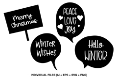 holiday typography svg