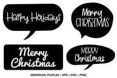 merry christmas lettering svg for cards