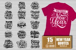 New year Quotes SVG, New year SVG | EPS, SVG, PNG, DXF Product Image 6