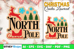 Christmas Quotes Vintage Lasercut Product Image 1