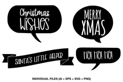 Merry Xmas svg lettering design