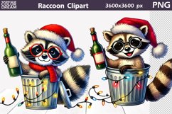 Cute Raccoon Halloween Bundle | Funny Raccoon Christmas Product Image 11