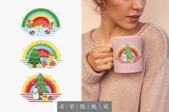Christmas Rainbow with Boxes and Penguin Sublimation Set Product Image 1