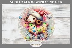 Christmas Ram v2 Entangled in Lights Wind Spinner PNG Product Image 1