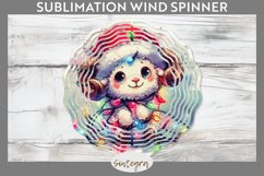 Christmas Ram v4 Entangled in Lights Wind Spinner PNG Product Image 1
