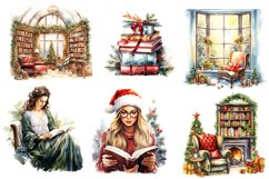 Christmas Reading Corner Clipart Product Image 2