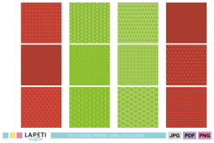 Holiday scrapbook paper set for crafts