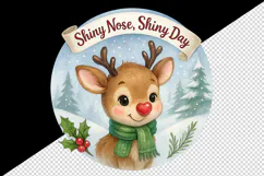 Christmas reindeer tumbler, mug wrap clipart sublimation png Product Image 2