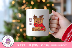 Christmas Reindeer clipart kawaii clipart png Cute vector Product Image 3