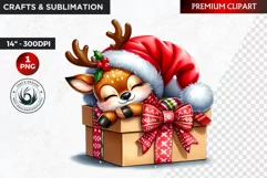 Christmas clipart, Reindeer clipart, winter clipart,deer png Product Image 1