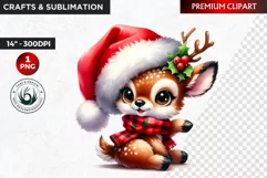 Christmas clipart, Reindeer clipart, winter clipart,deer png Product Image 1