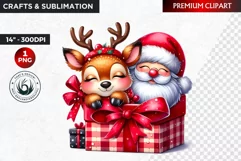 Christmas clipart, Reindeer clipart, winter clipart,deer png Product Image 1