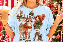 Christmas Reindeer Clipart PNG, Christmas Reindeer Png Product Image 2