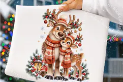 Christmas Reindeer Clipart PNG, Christmas Reindeer Png Product Image 4