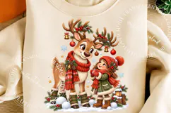 Christmas Reindeer Clipart PNG, Christmas Reindeer Png Product Image 5