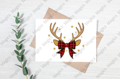 Christmas Reindeer Coquette Bow Png Product Image 3