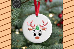 Christmas Reindeer Faces SVG Bundle - Cute Holiday Animal Product Image 2