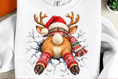 Christmas Reindeer Front and Back PNG Product Image 3
