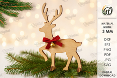 Christmas Reindeers Bundle Laser Cut. Stand Decor SVG Product Image 13