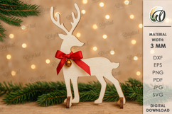 Christmas Reindeers Bundle Laser Cut. Stand Decor SVG Product Image 11