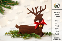 Christmas Reindeers Bundle Laser Cut. Stand Decor SVG Product Image 12