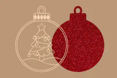Christmas Reindeer Ornament SVG Product Image 2