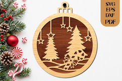 Christmas Reindeer Laser Cut SVG Product Image 1