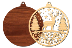 Christmas Reindeer SVG Laser Cut Product Image 2