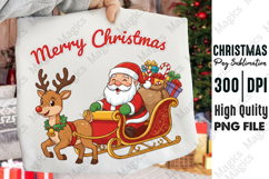 Christmas Reindeer Sleigh Sublimation Product Image 1