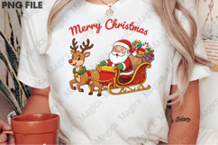 Christmas Reindeer Sleigh Sublimation Product Image 2