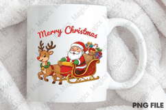 Christmas Reindeer Sleigh Sublimation Product Image 4