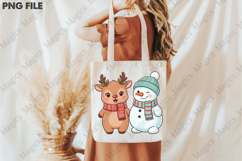 Christmas Reindeer Snowman PNG Product Image 3