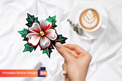 Christmas Reindeer Sticker, Festive Reindeer Art Sticker Product Image 1